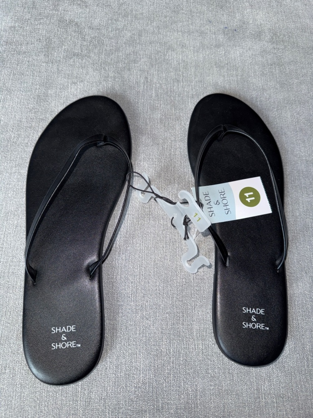 Shade & Shore Black Women's Thong Sandal